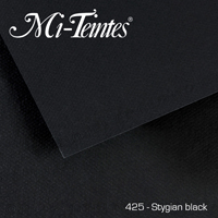 MI-TEINTES A4 noir č. 425 160g 5ks CANSON (pro pastely, úhly, tužky, ale i akvarely, kvaš a akryl)