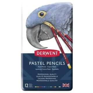 PASTEL Pencils sada pastelů v tužce 12ks DERWENT (suchý pastel ve dřevě)