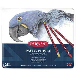 PASTEL Pencils sada pastelů v tužce 24ks DERWENT (suchý pastel ve dřevě)
