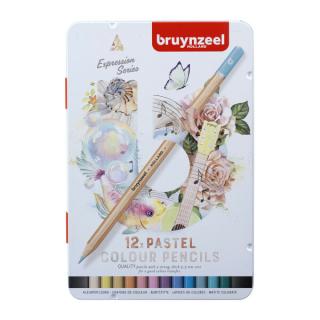 Pastelky Bruynzeel Expression pastelové odstíny 12ks Royal Talens (pastelové odstíny)
