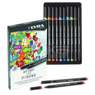 Sada fixů Art pen Hi-Quality Lyra 10ks  (umělecké designérské fixy na vodní bázi)