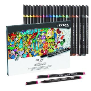 Sada fixů Art pen Hi-Quality Lyra 20ks  (umělecké designérské fixy na vodní bázi)