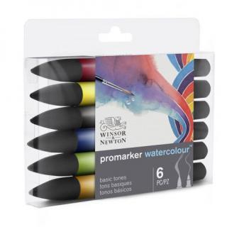 Sada Watercolour marker 6ks Winsor and Newton