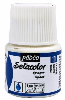 Setacolor Opaque č.10 bílá 45ml Pebeo (barva na textil zažehlovací)