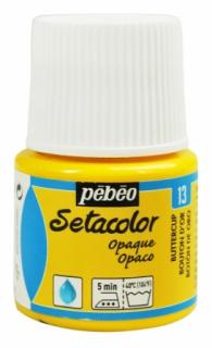 Setacolor Opaque č.13 žlutá blatouch 45ml Pebeo (barva na textil zažehlovací)