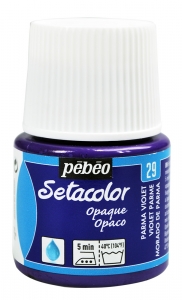 Setacolor Opaque č.29 fialová parma 45ml Pebeo (barva na textil zažehlovací)