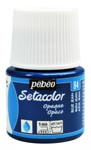 Setacolor Opaque č.84 modrá 45ml Pebeo (barva na textil zažehlovací)
