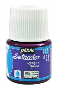 Setacolor Opaque č.92 fíková 45ml Pebeo (barva na textil zažehlovací)