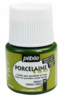 Vypalovací barvy na porcelán zelená peridot 30 PORCELAINE150 45ml Pebeo (barvy na porcelán voděodolné, vypalovací)