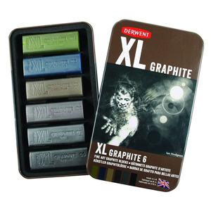 XL Graphite 6ks Derwent (tlusté barevné grafity)