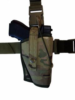 Pouzdro na pistoli s dvojím jištěním stehenní - Multicam - Gen.2 (Stehenní pouzdro na zbraň)