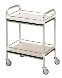 Instrumentační stolek pojízdný varianta: 60 x 40 x 80 cm, zábrany