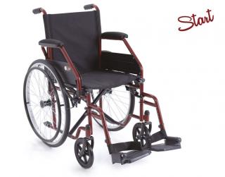 Invalidní vozík Start červený šířka: 40 cm