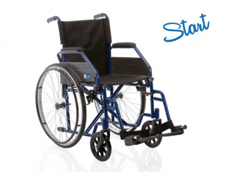 Invalidní vozík Start modrý šířka: 38 cm