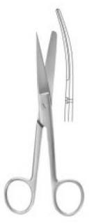 Nůžky chirurgické zahnuté hrotnatotupé CM varianta: 18 cm