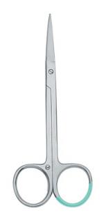 Nůžky sterilní jemné IRIS varianta: zahnuté 11,5 cm  (balení 25 ks)