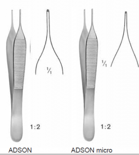 Pinzeta ADSON varianta: 12 cm micro