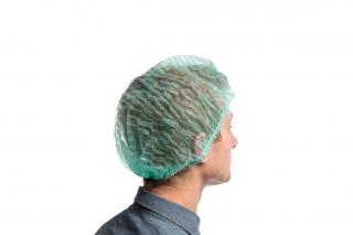Pokrývka hlavy - baret, 100 ks barva: zelený