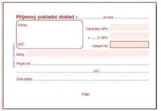 Příjmový pokladní doklad 020 varianta: nepropisovací ET20