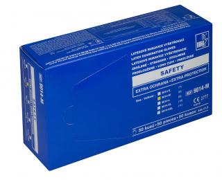 Rukavice latexové VULKAN SAFETY (zesílené prodloužené) 50 ks Velikost: velikost s, 50 ks