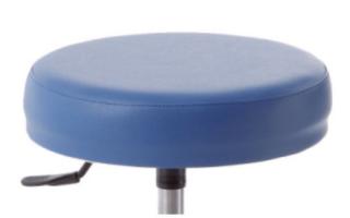 Stolička otočná kovový rám, výška 42 - 56 cm barva: modrá