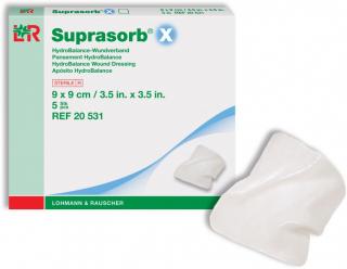 Suprasorb X a X+PHMB varianta: Suprasorb X+PHMB, komprese, 14 x 20 cm / 5 ks