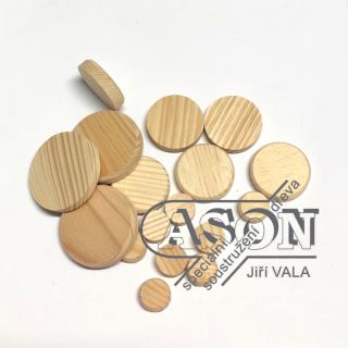 Rovnoleté suky pr.15x12mm BOROVICE (Vyspravovací deskové suky-zátky pr.15x12mm borovicové)