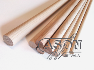 Tyč JASAN pr.45x1950mm zakázková výroba (Dřevěná tyč-jasanové madlo)