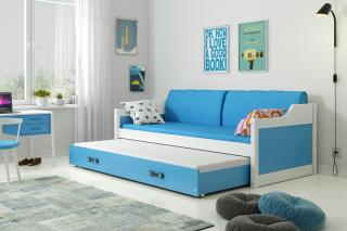 BMS Group Dětská postel David 190x80 - Bílá/modrá