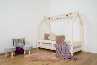 MAXIDO Dětská postel domeček Snílek 160x80 přírodní (Český výrobek)