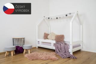 MAXIDO Dětská postel domeček Snílek 200x120 bílá (Český výrobek)