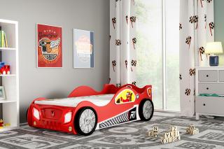 Plastiko Dětská postel auto Monza Mini 160x80 červená