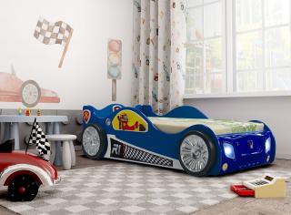 Plastiko Dětská postel auto Monza Mini 160x80 modrá