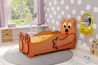 Plastiko Dětská postel Medvídek 160x80 (rošt + matrace Zdarma)
