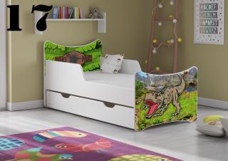 Plastiko Dětská postel se šuplíky Dinosaurus - 17 - 140x70