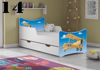 Plastiko Dětská postel se šuplíky Letadlo - 14 - 160x80