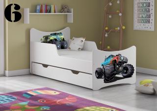 Plastiko Dětská postel se šuplíky Monster Truck - 6 - 140x70