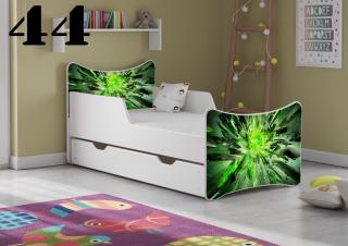 Plastiko Dětská postel se šuplíky Zelená - 44 - 140x70