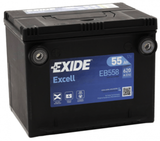 Autobaterie Exide Excell 12V 55AH 620A EB558