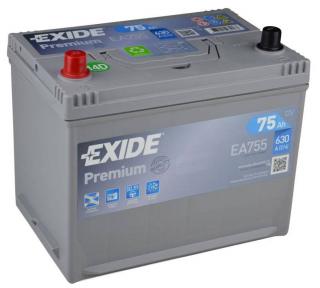 Exide 12V/75AH PREMIUM CARBON BOOST EA-755