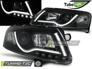 Audi A6 C6 04-08 - Přední světla TUBE LIGHT LED - Černá