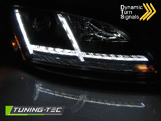 Audi Q5 08-12 - Přední světla XENON TRU LED DRL - Černá