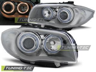 BMW 1 E81/E82/E87/E88 04-11 - Přední světla ANGEL EYES - Chromová