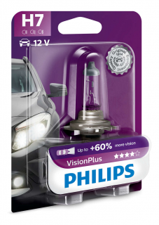 Philips Vision Plus+60% 12972VPB1 H7 PX26d 12V 55W