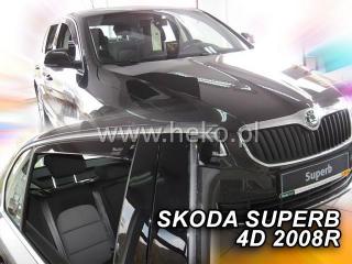 HEKO Ofuky oken Škoda Superb II 2008-2015 sedan přední+zadní