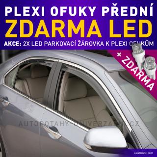 AKCE: Deflektory na Fiat Panda, 5D, r.v.02/2012- (Fiat - ofuky skel)