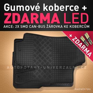 AKCE: Přesné gumové autokoberce Škoda Fabie I 2míst, r.v.00- (Gumové koberce pro Škoda Fabie I)