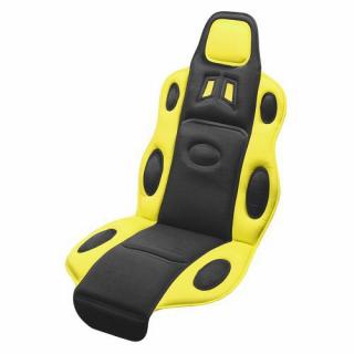 Autopotahy sedadla RACE, černo-žlutý (Universální potahy do auta)