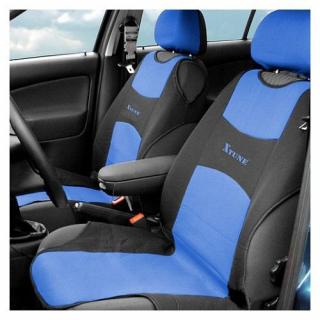 Autopotahy sedadla TRIKO přední 2ks modrý (Universální potahy do auta)