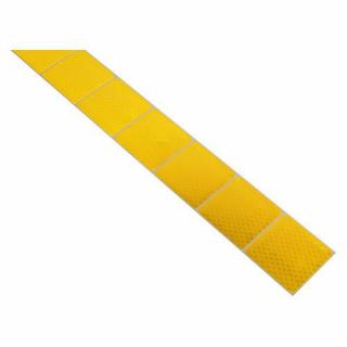 Reflexní dělená páska samolepící 1m x 5cm žlutá (Páska reflexní dělená)